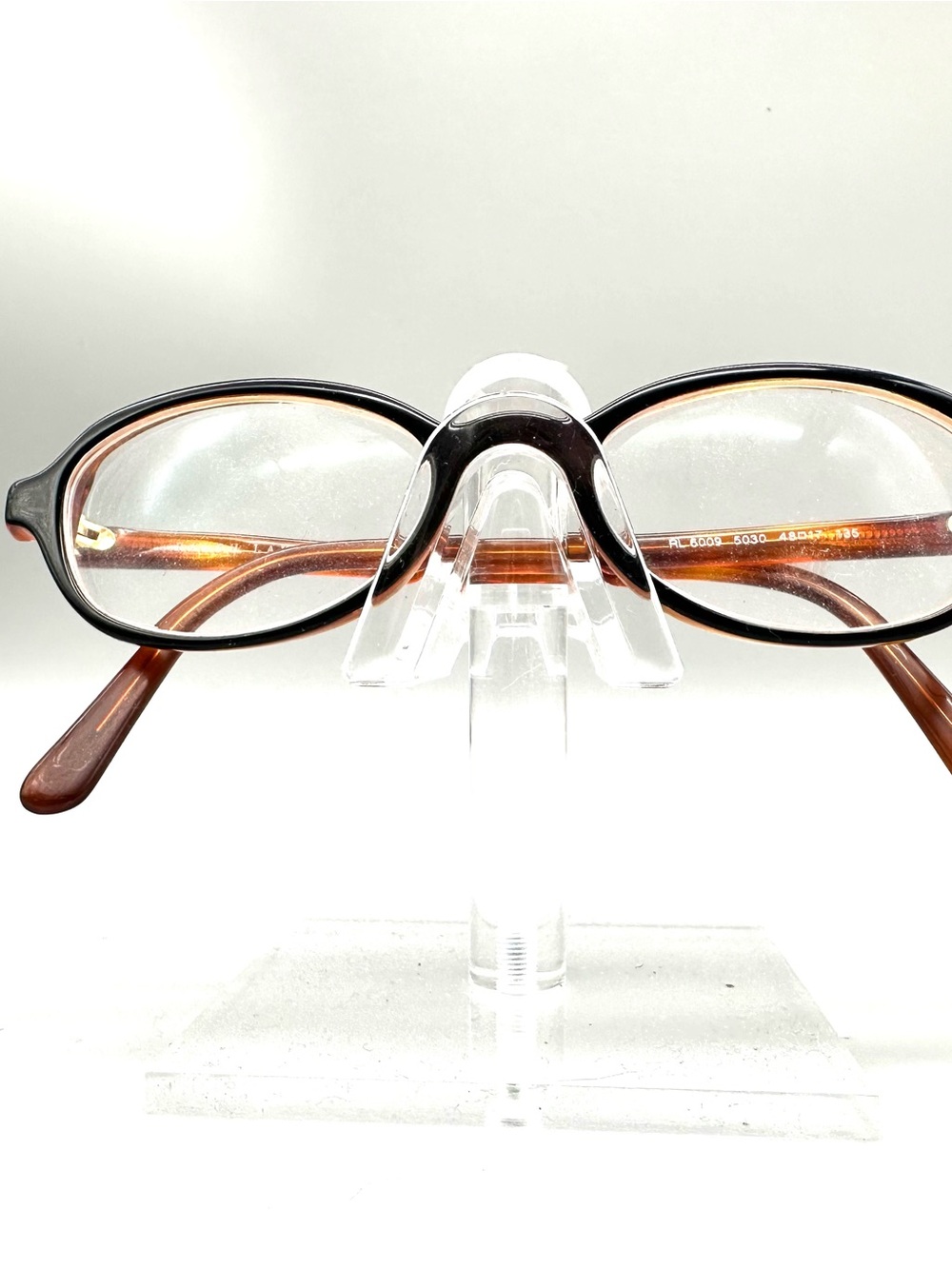 Ralph Lauren RL 6009 5030 Tortoise Oval Eyeglasses Frames Italy 48-17-135